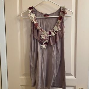 Anthropologie one.september ruffles tank